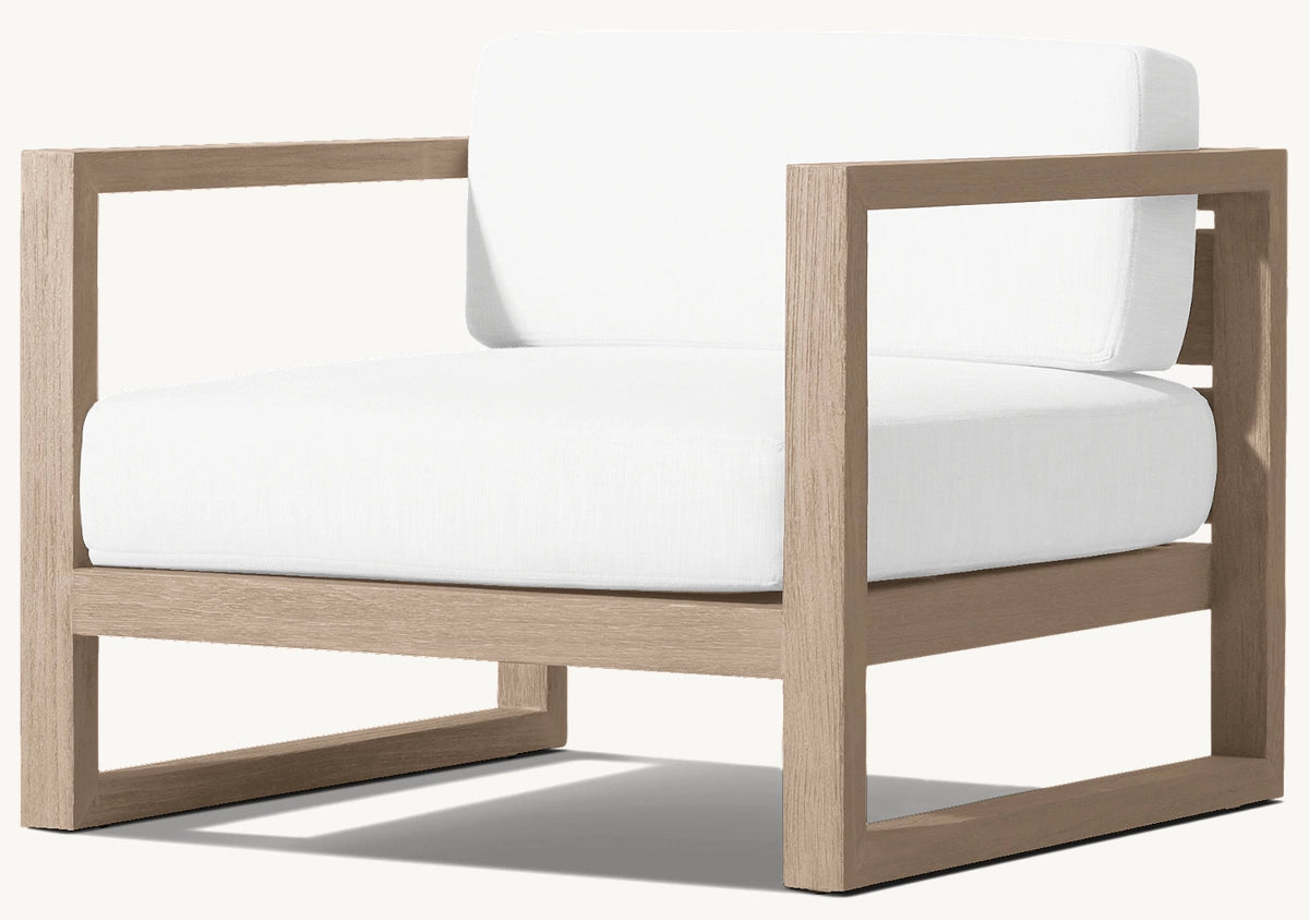 FAUTEUIL LOUNGE EN TECK - SANTORIN