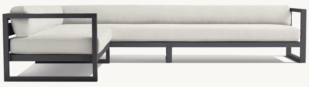 CANAPÉ EN L GAUCHE - PANTELLERIA ALUMINIUM