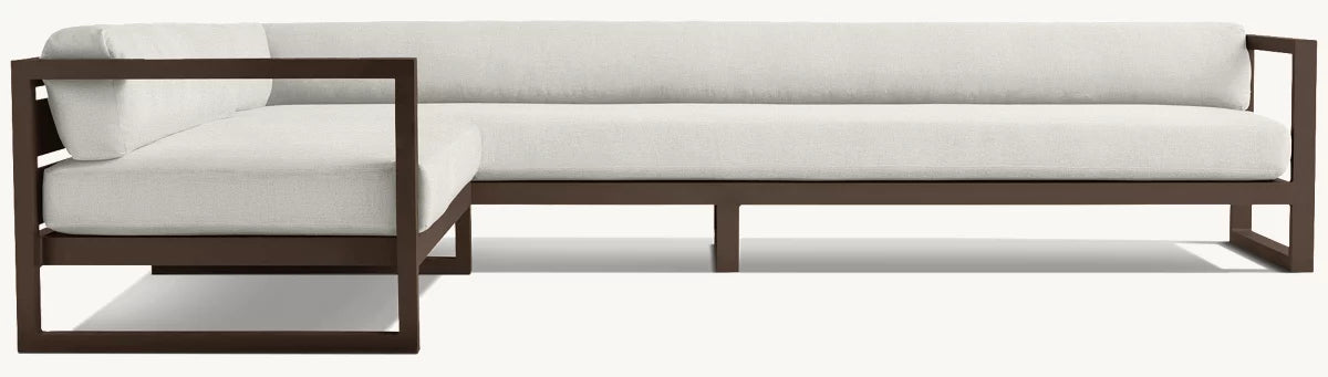 CANAPÉ EN L GAUCHE - PANTELLERIA ALUMINIUM