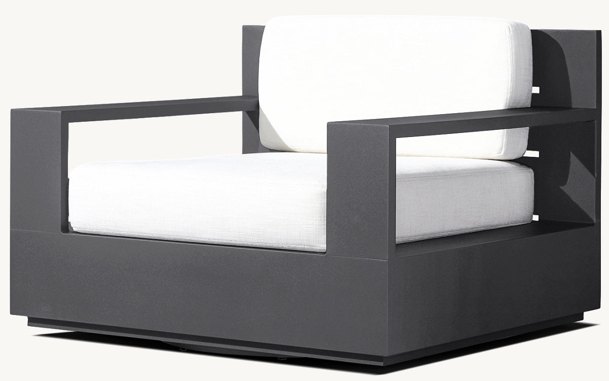 FAUTEUIL PIVOTANT - RAVELLO ALUMINIUM