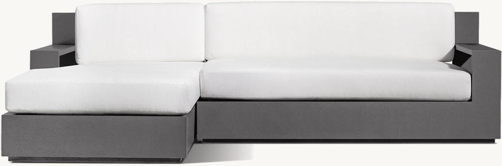CANAPÉ D’ANGLE AVEC MÉRIDIENNE GAUCHE - RAVELLO ALUMINIUM