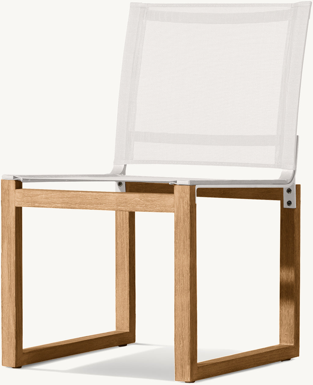 CHAÎSE DE SALLE À MANGER EN TECK ET MAILLE - SANTORIN