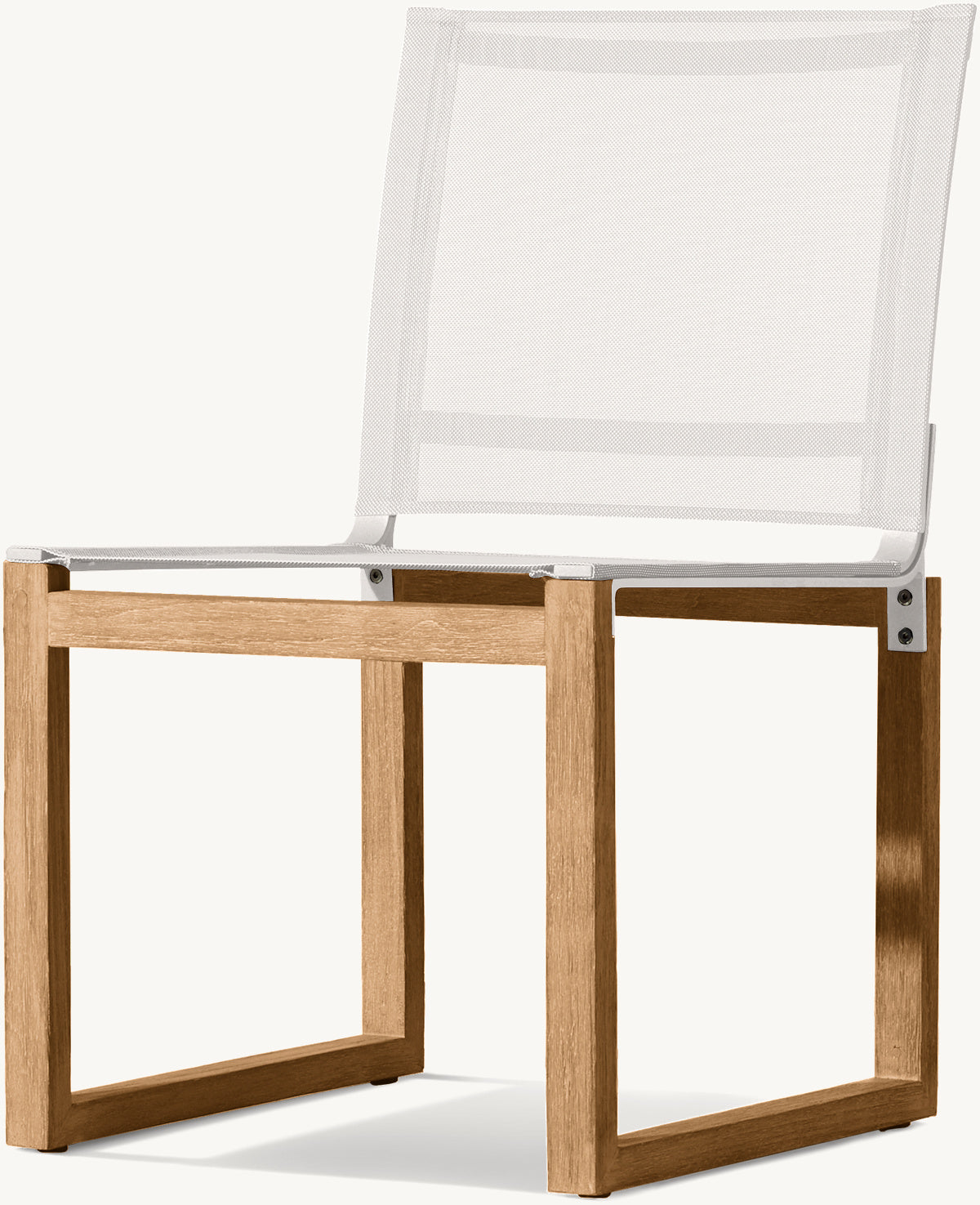 CHAÎSE DE SALLE À MANGER EN TECK ET MAILLE - SANTORIN