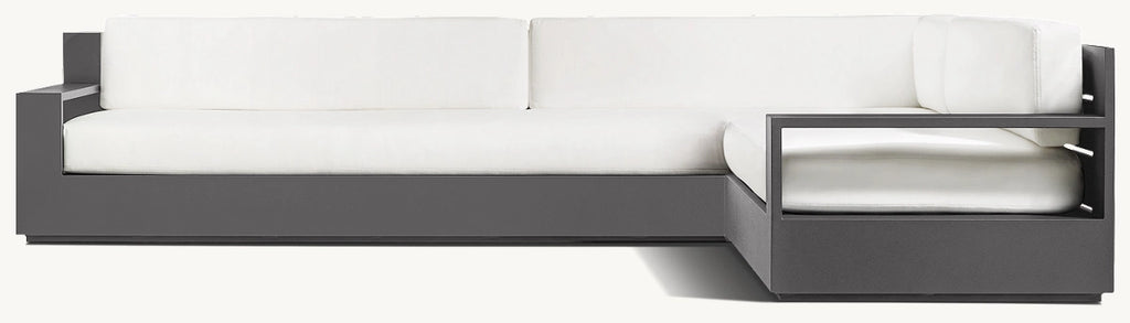CANAPÉ EN L DROITE - RAVELLO ALUMINIUM