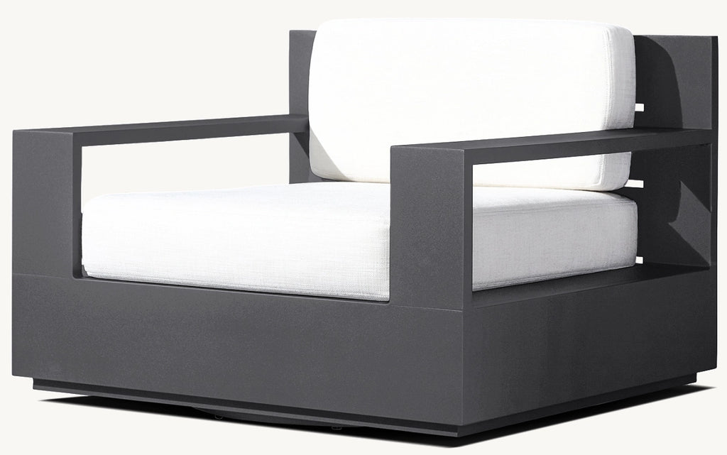 FAUTEUIL PIVOTANT - RAVELLO ALUMINIUM