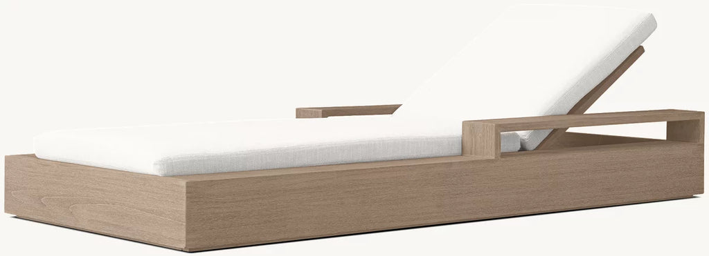 CHAÎSE LONGUE RÉGLABLE EN TECK - RAVELLO