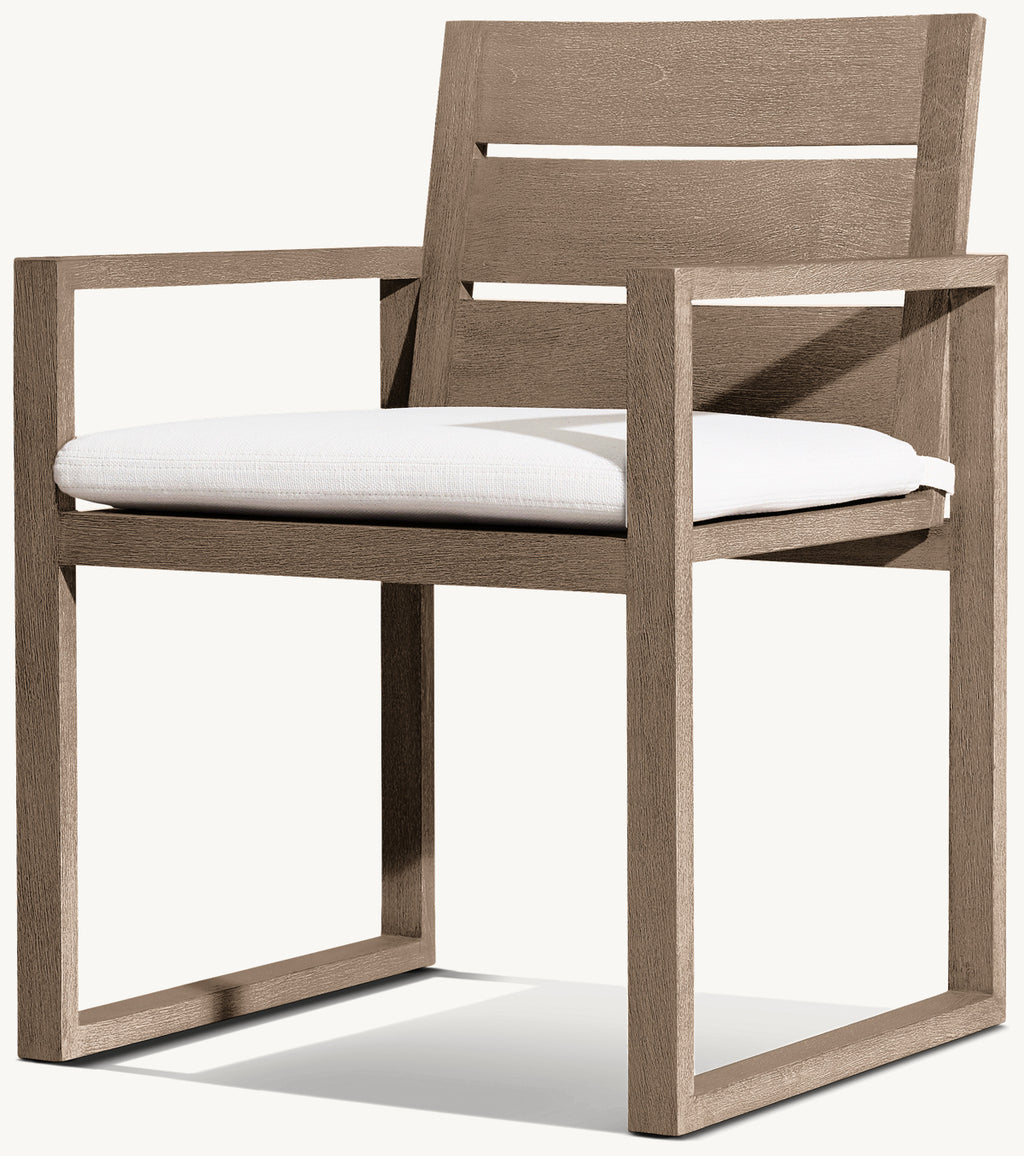 FAUTEUIL DE SALLE À MANGER EN TECK - SANTORIN