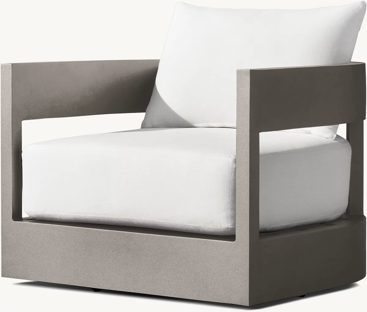 FAUTEUIL PIVOTANT - FORMENTERA ALUMINIUM