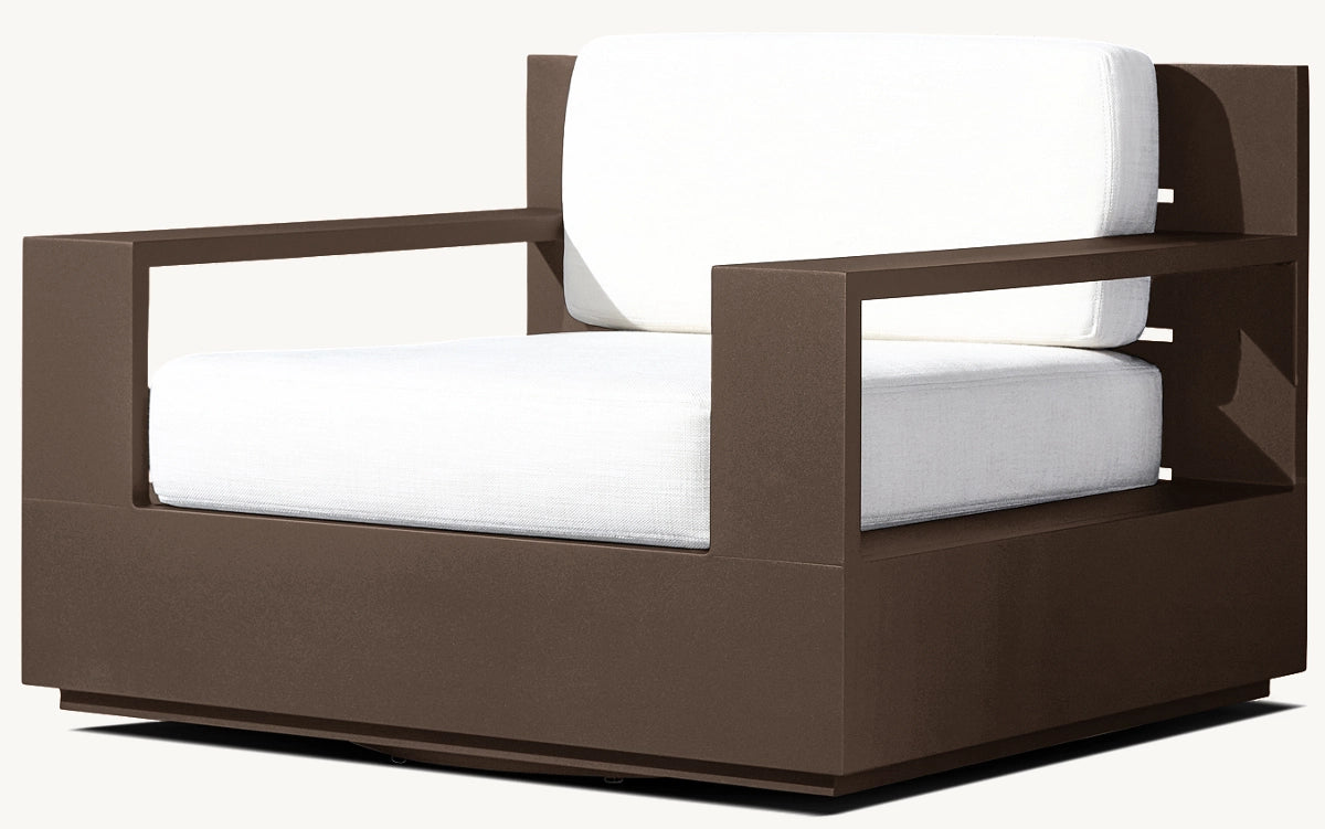 FAUTEUIL PIVOTANT - RAVELLO ALUMINIUM