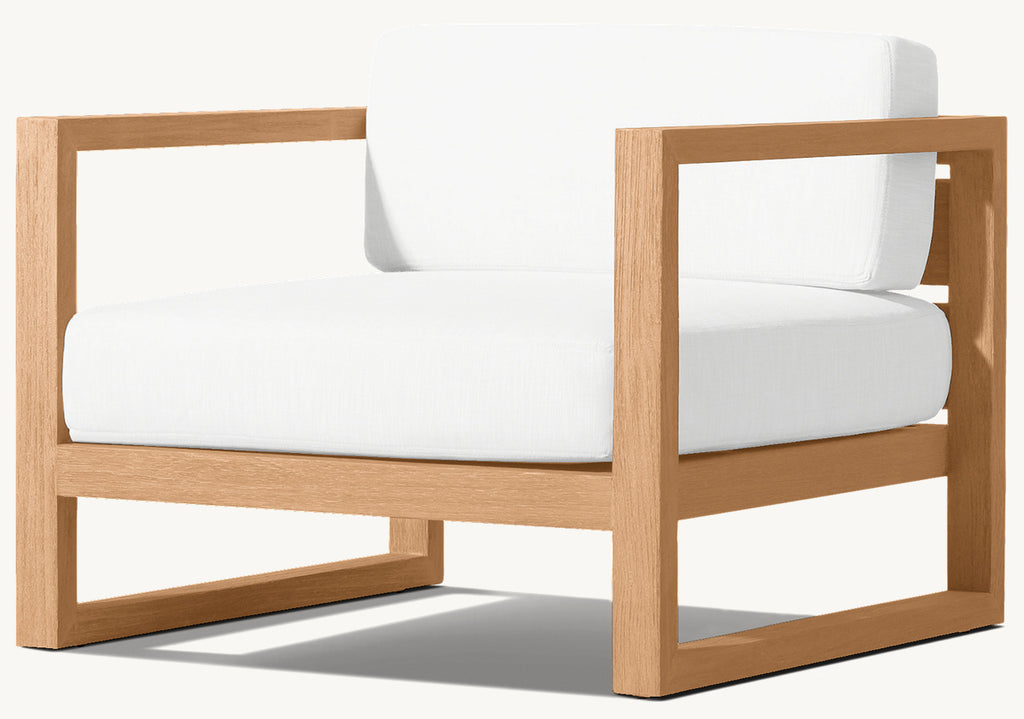 FAUTEUIL LOUNGE EN TECK - SANTORIN