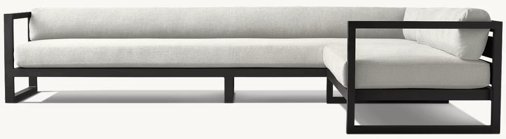 CANAPÉ EN L DROIT - PANTELLERIA ALUMINIUM