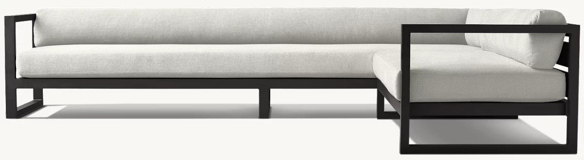 CANAPÉ EN L DROIT - PANTELLERIA ALUMINIUM