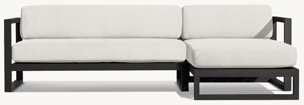 CANAPÉ D’ANGLE AVEC MÉRIDIENNE DROITE - PANTELLERIA ALUMINIUM