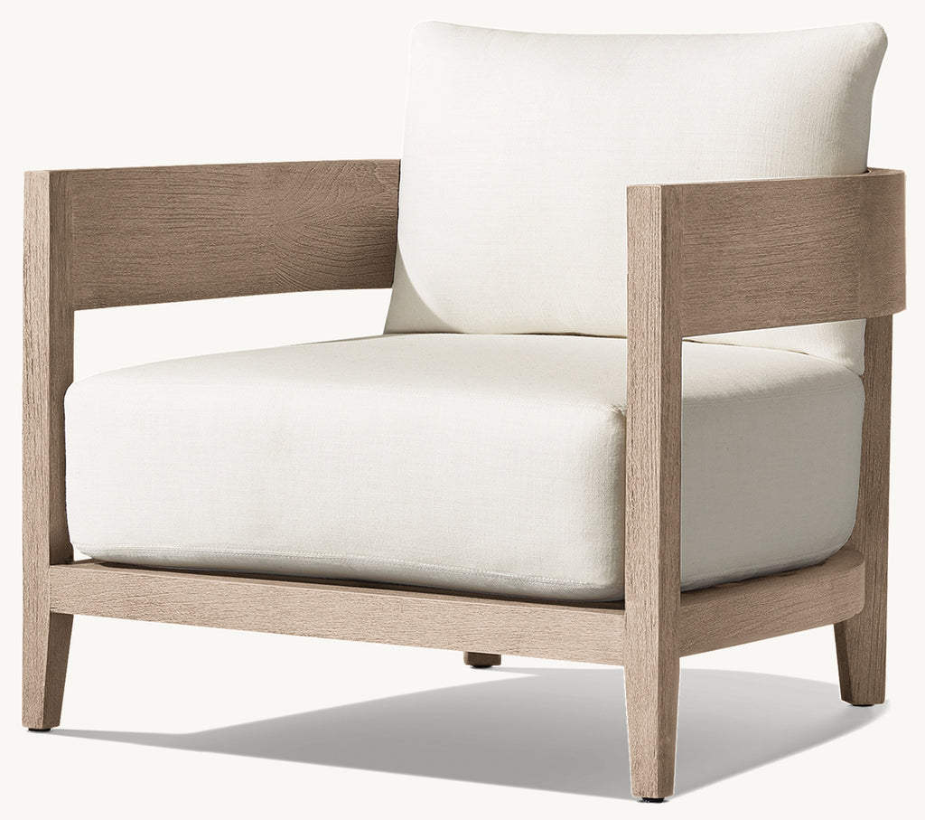 FAUTEUIL CHAISE EN TECK - LUMINA