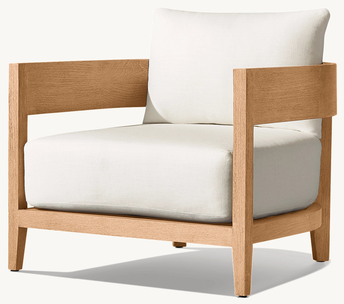 FAUTEUIL CHAISE EN TECK - LUMINA