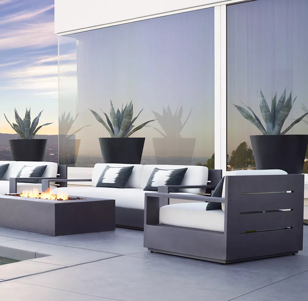 CHAISE LONGUE DOUBLE - RAVELLO ALUMINIUM