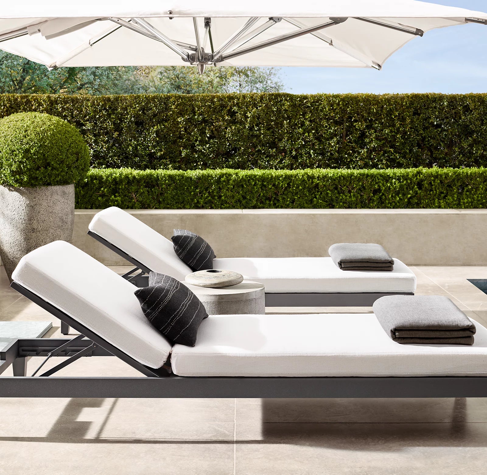 CHAISE LONGUE RÉGLABLE - FORMENTERA ALUMINIUM