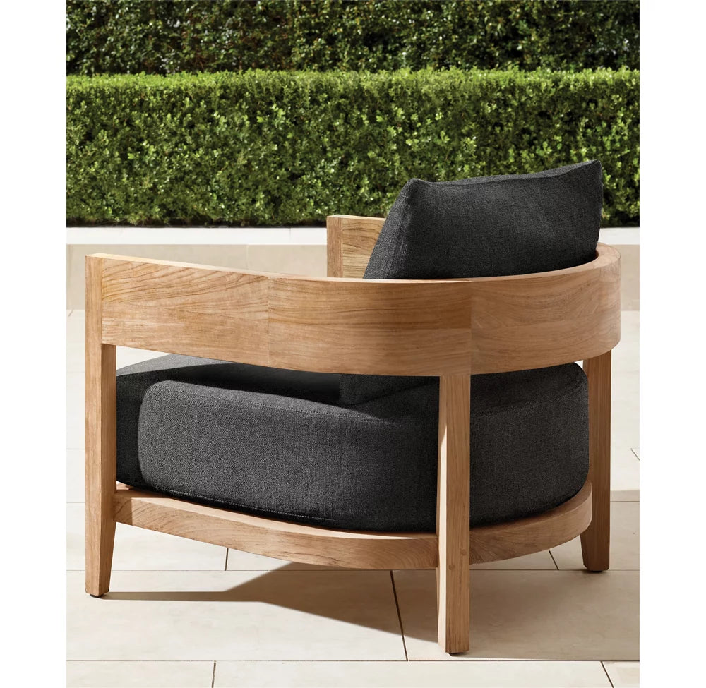 FAUTEUIL CHAISE EN TECK - LUMINA