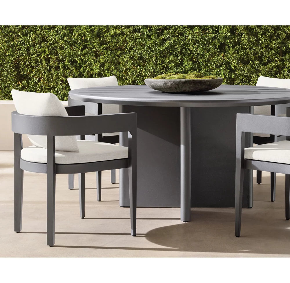 TABLE DE SALLE À MANGER RONDE - FORMENTERA ALUMINIUM