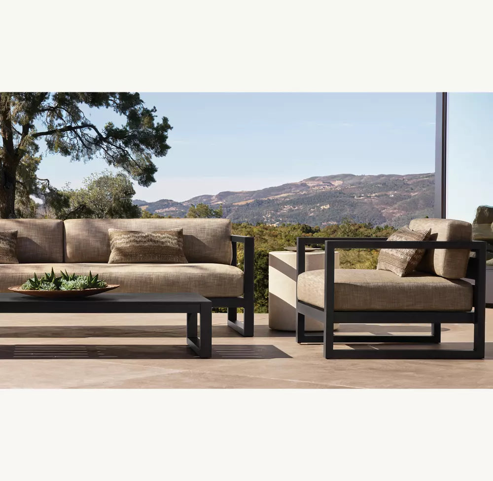 TABLE BASSE RECTANGULAIRE - PANTELLERIA ALUMINIUM