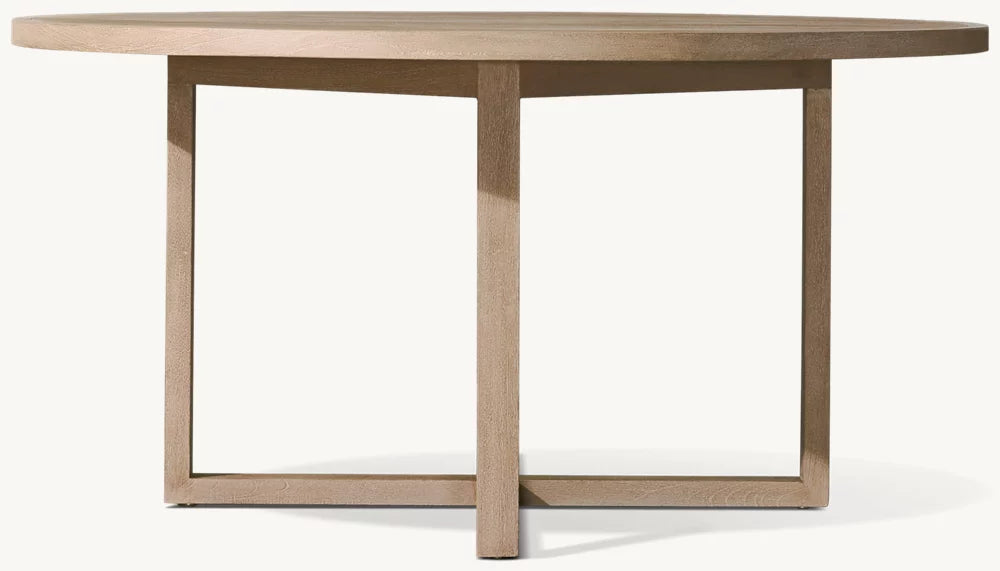 TABLE DE SALLE À MANGER RONDE EN TECK - SANTORIN