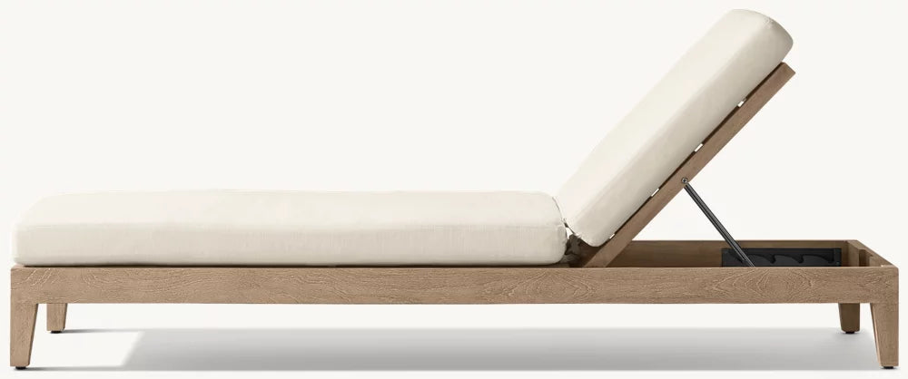 CHAÎSE LONGUE RÉGLABLE EN TECK - LUMINA
