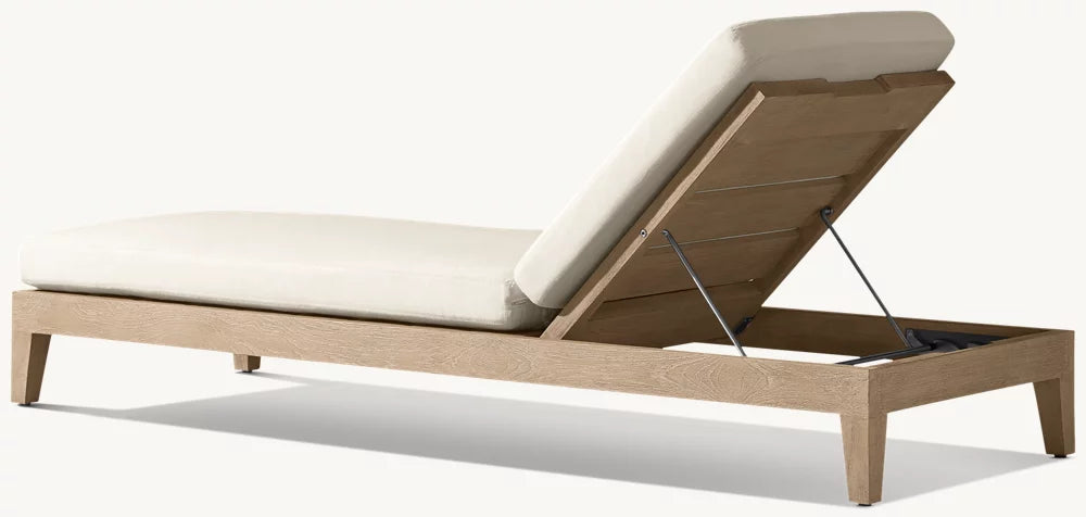 CHAÎSE LONGUE RÉGLABLE EN TECK - LUMINA