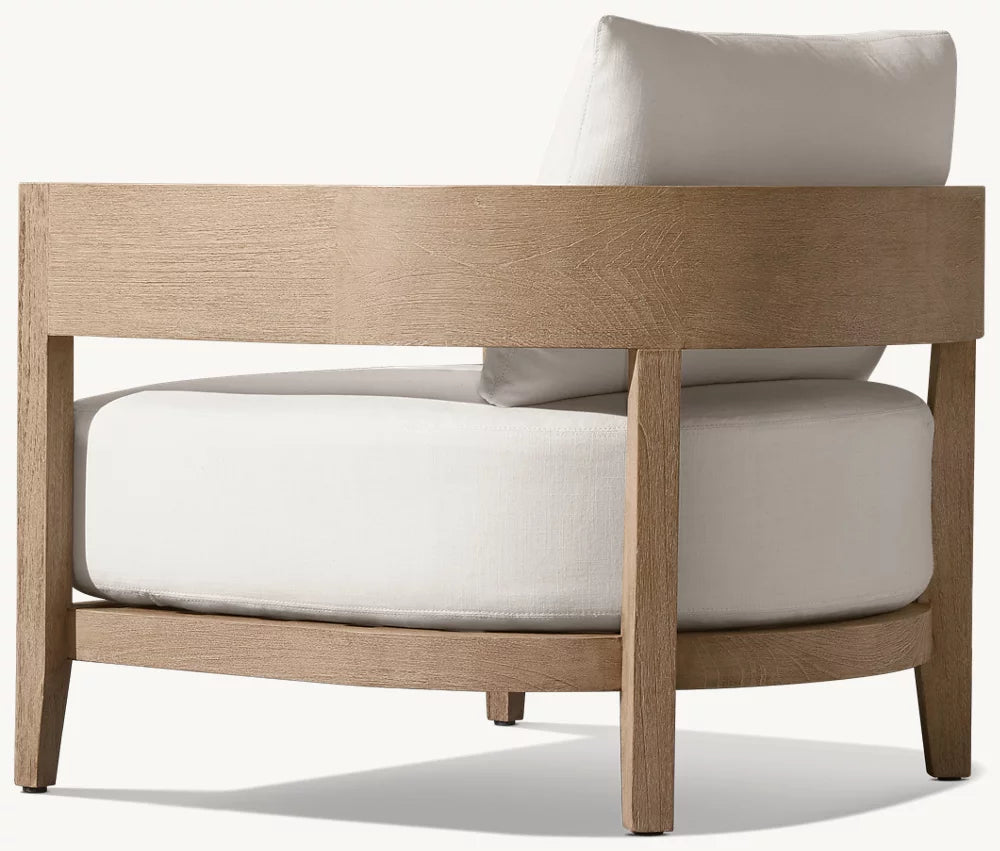 FAUTEUIL CHAISE EN TECK - LUMINA