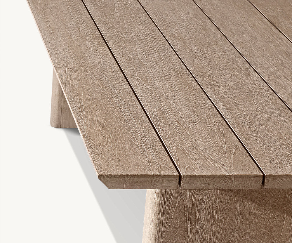 TABLE DE SALLE À MANGER RECTANGULAIRE EN TECK - LUMINA