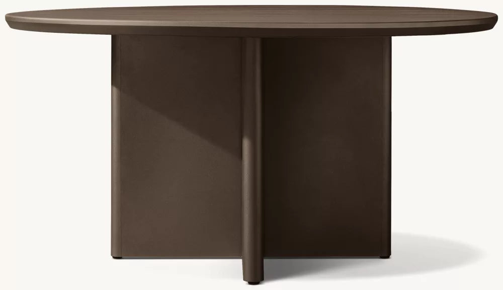 TABLE DE SALLE À MANGER RONDE - FORMENTERA ALUMINIUM