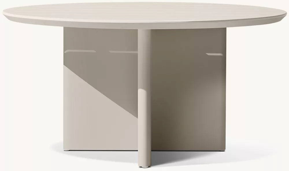 TABLE DE SALLE À MANGER RONDE - FORMENTERA ALUMINIUM