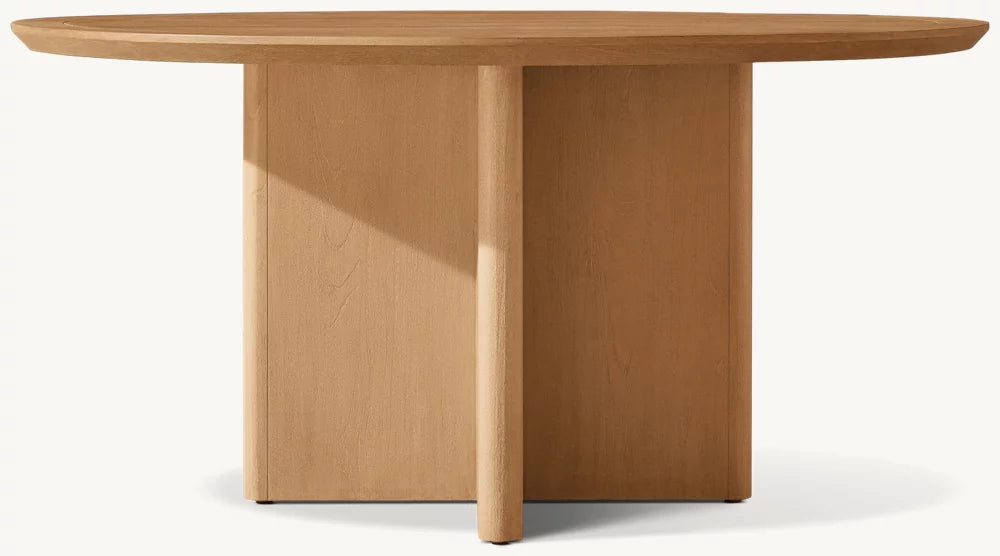 TABLE DE SALLE À MANGER RONDE EN TECK - LUMINA