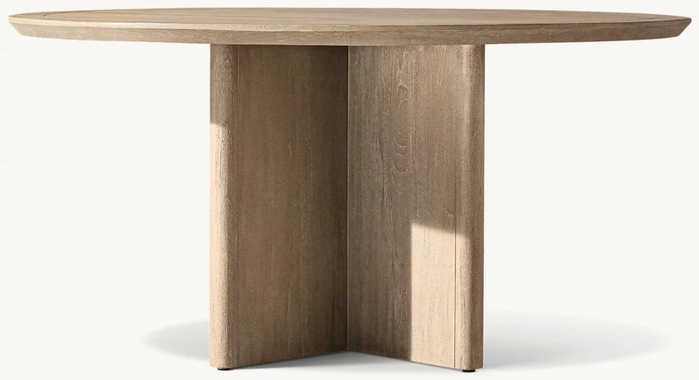 TABLE DE SALLE À MANGER RONDE EN TECK - LUMINA