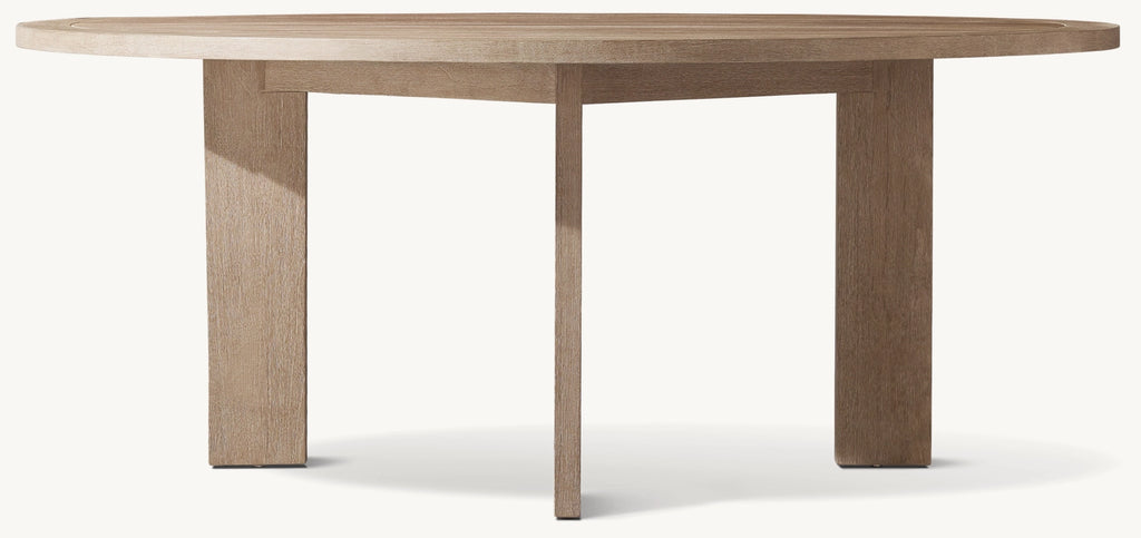 TABLE DE SALLE À MANGER RONDE EN TECK - RAVELLO