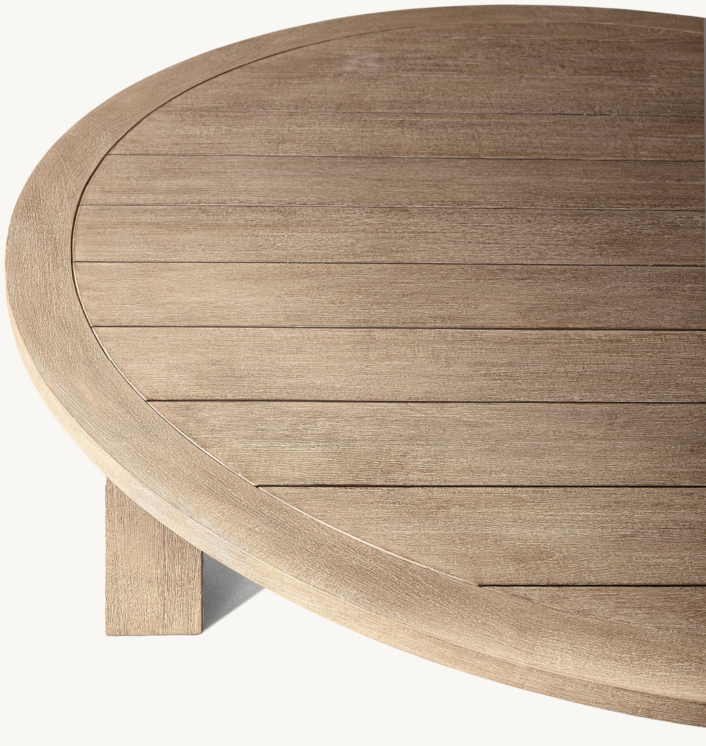 TABLE DE SALLE À MANGER RONDE EN TECK - RAVELLO