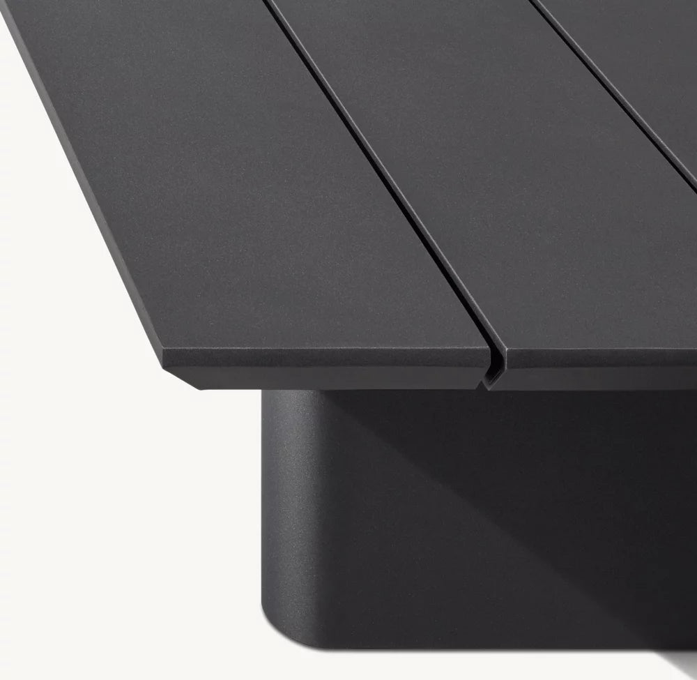 TABLE BASSE RECTANGULAIRE - FORMENTERA ALUMINIUM