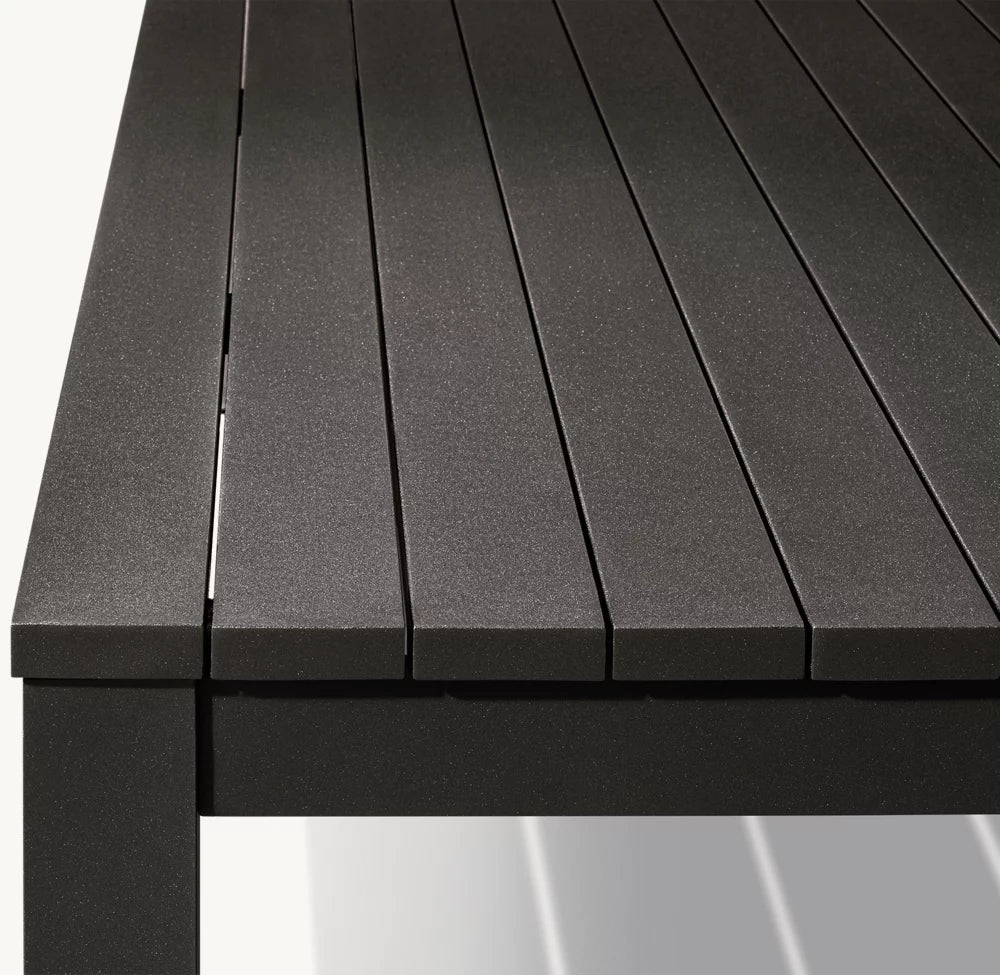 TABLE DE SALLE À MANGER RECTANGULAIRE – LIPARI ALUMINIUM