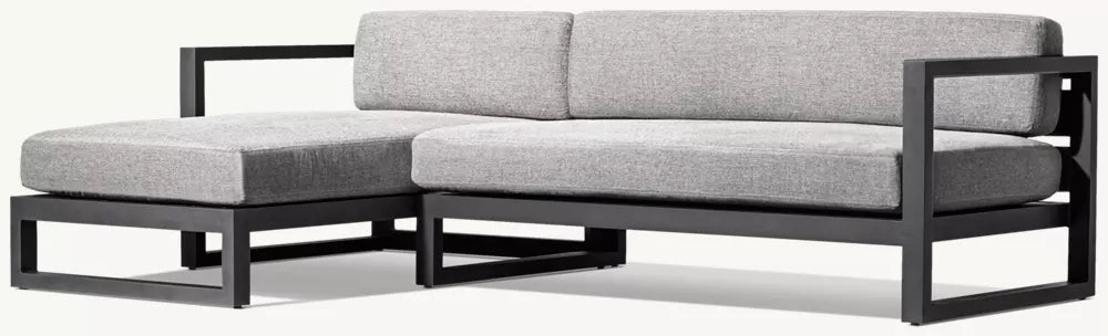 CANAPÉ D’ANGLE AVEC MÉRIDIENNE GAUCHE - PANTELLERIA ALUMINIUM