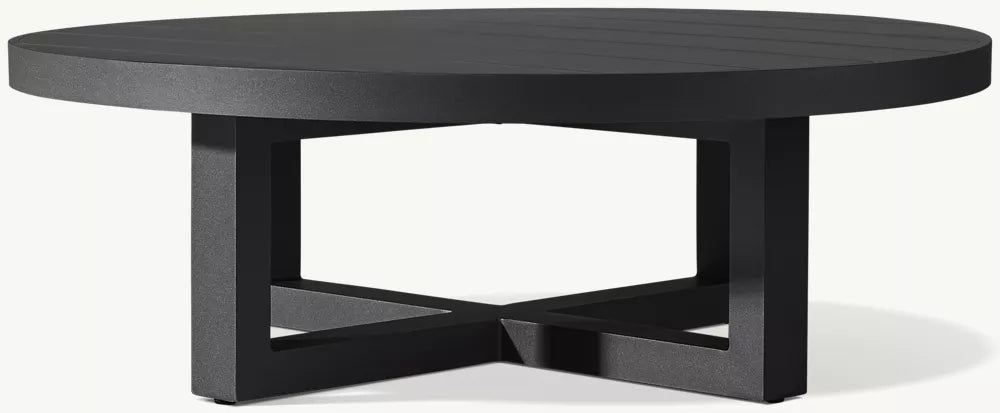 TABLE BASSE RONDE - PANTELLERIA ALUMINIUM