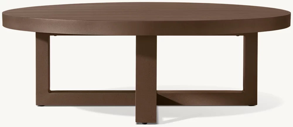 TABLE BASSE RONDE - PANTELLERIA ALUMINIUM