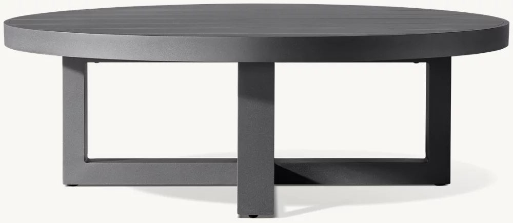 TABLE BASSE RONDE - PANTELLERIA ALUMINIUM