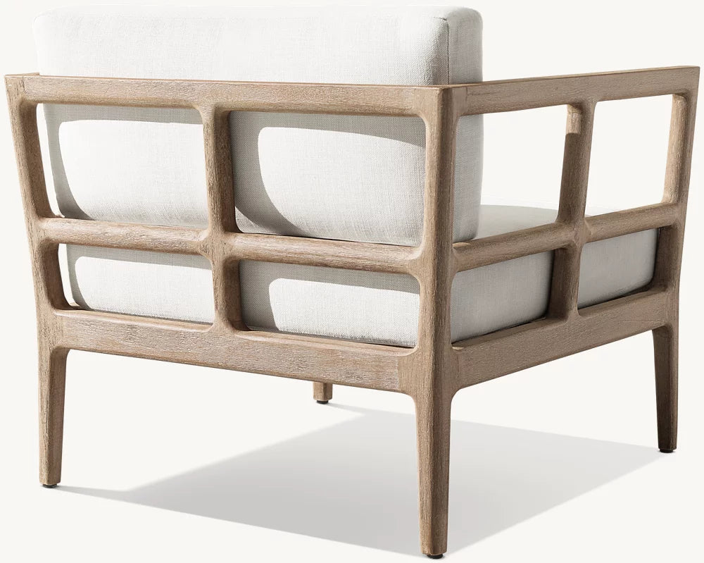 FAUTEUIL LOUNGE EN TECK - SICILIA