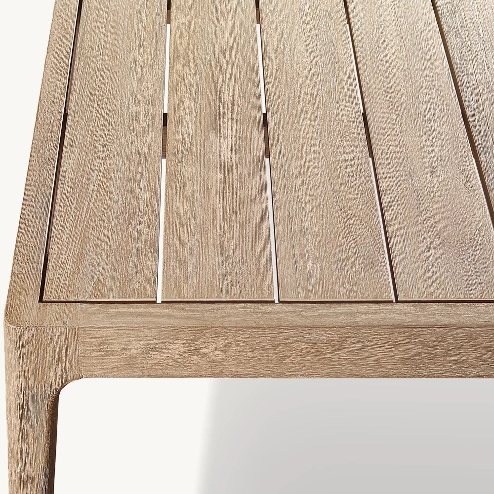 TABLE BASSE RECTANGULAIRE EN TECK - SICILIA