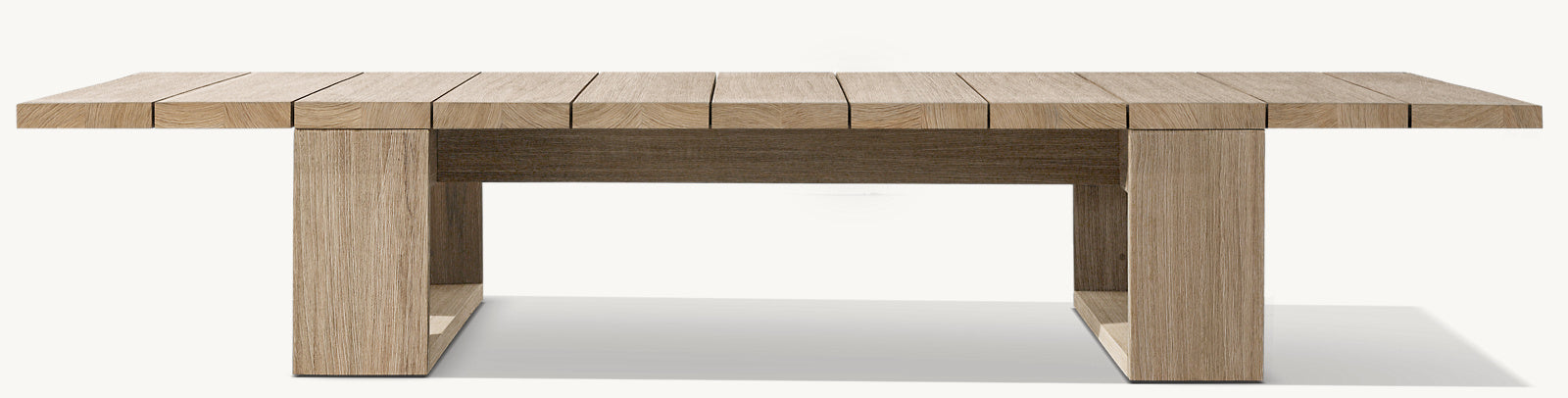 TABLE BASSE RECTANGULAIRE EN TECK - SORRANTO