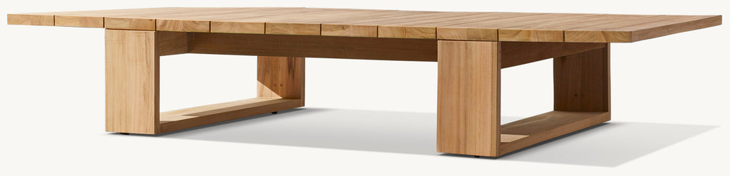 TABLE BASSE RECTANGULAIRE EN TECK - SORRANTO