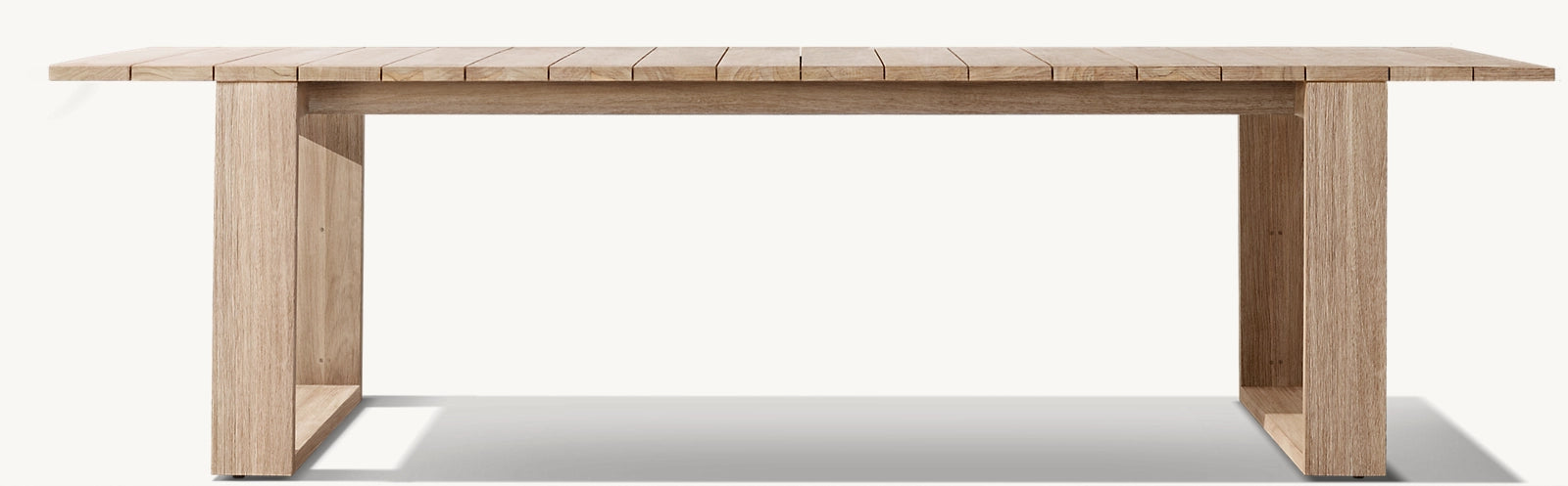 TABLE À MANGER RECTANGULAIRE EN TECK - SORRANTO