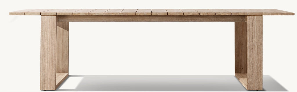 TABLE À MANGER RECTANGULAIRE EN TECK - SORRANTO
