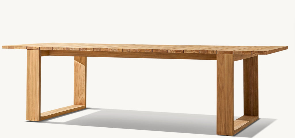 TABLE À MANGER RECTANGULAIRE EN TECK - SORRANTO