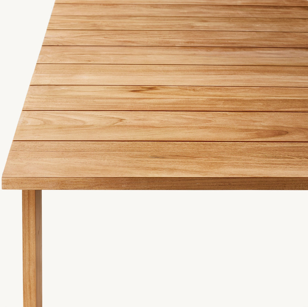 TABLE À MANGER RECTANGULAIRE EN TECK - SORRANTO