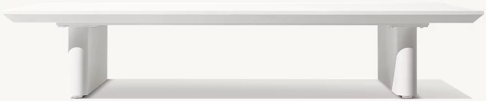 TABLE BASSE RECTANGULAIRE - FORMENTERA ALUMINIUM